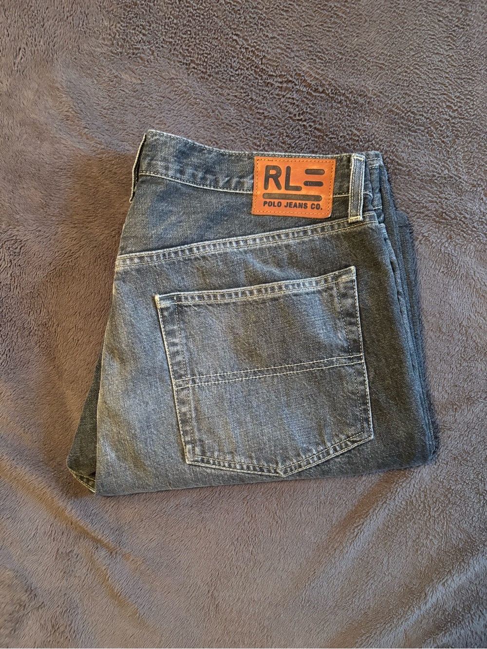 Vintage Polo Jeans Co. RL Denim Jeans - Faded Black 
Size 34-30